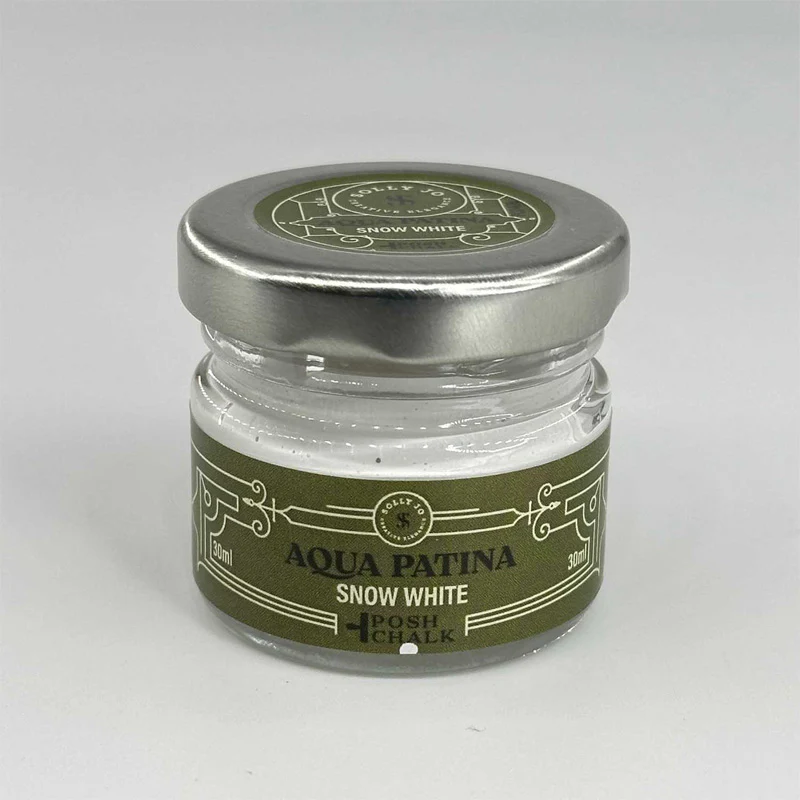 Aqua Patina Posh Chalk "Snow White" 30ml WoodUbend