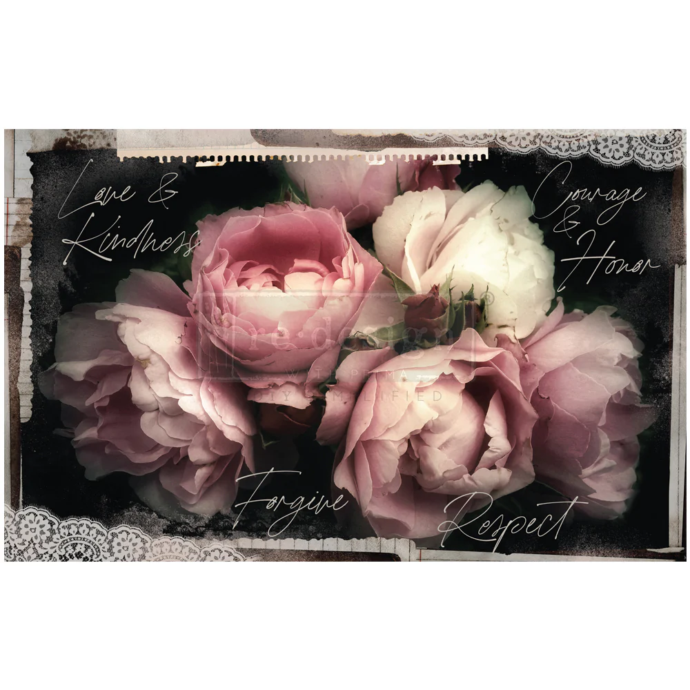 Carta da Découpage Decor – Zara – 1 foglio in Tessuto Formato 49.5x76cm