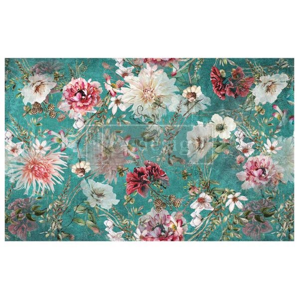 Carta da Découpage "DISCOVERING DAHLIAS" in Tessuto 49.53 x 76.2 cm