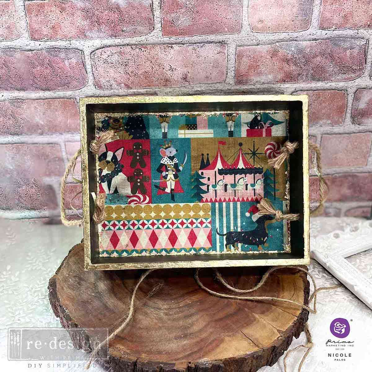 Carta da Découpage Fiber Pack "Nutcracker Happiness" - 3 fogli A3 - Image 3