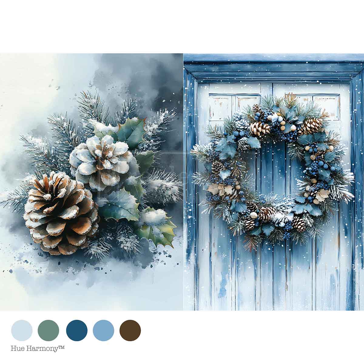 Carta da Découpage Fiber "Wreath Of Whispers" A4 - 21x29,7cm