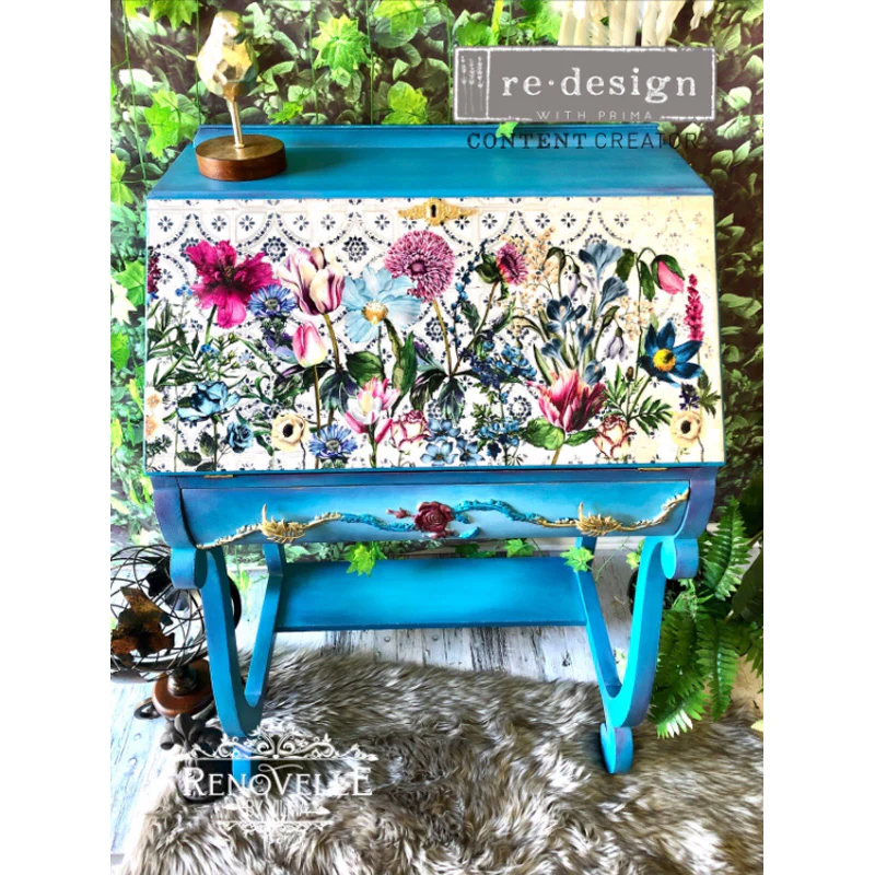 Carta da Découpage "FUCHSIA" in Tessuto 48x76cm - Image 3
