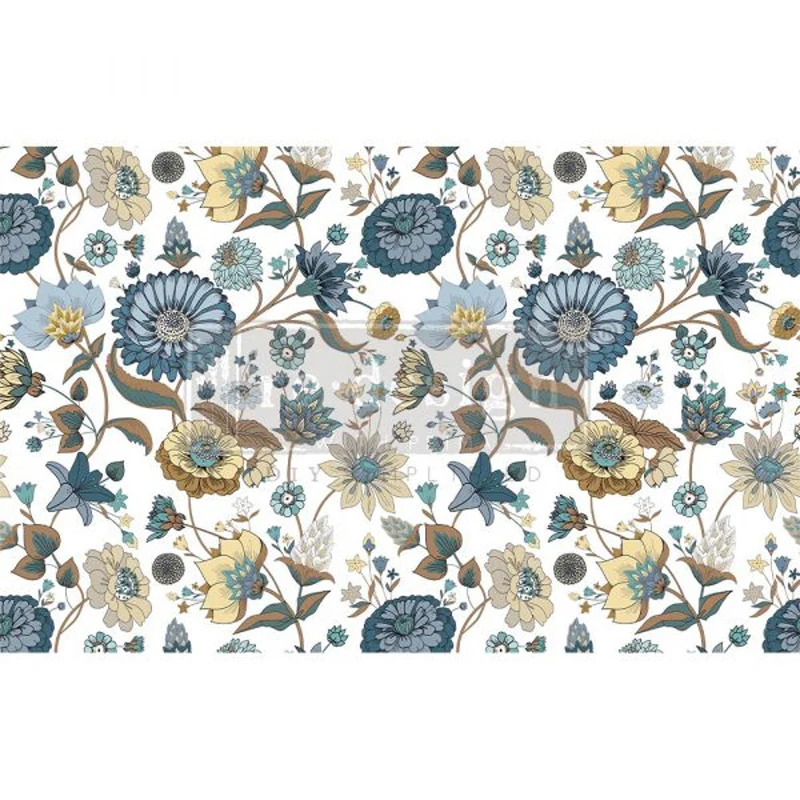 Carta da Découpage "GARDEN WALTZ" in Tessuto 48x76cm