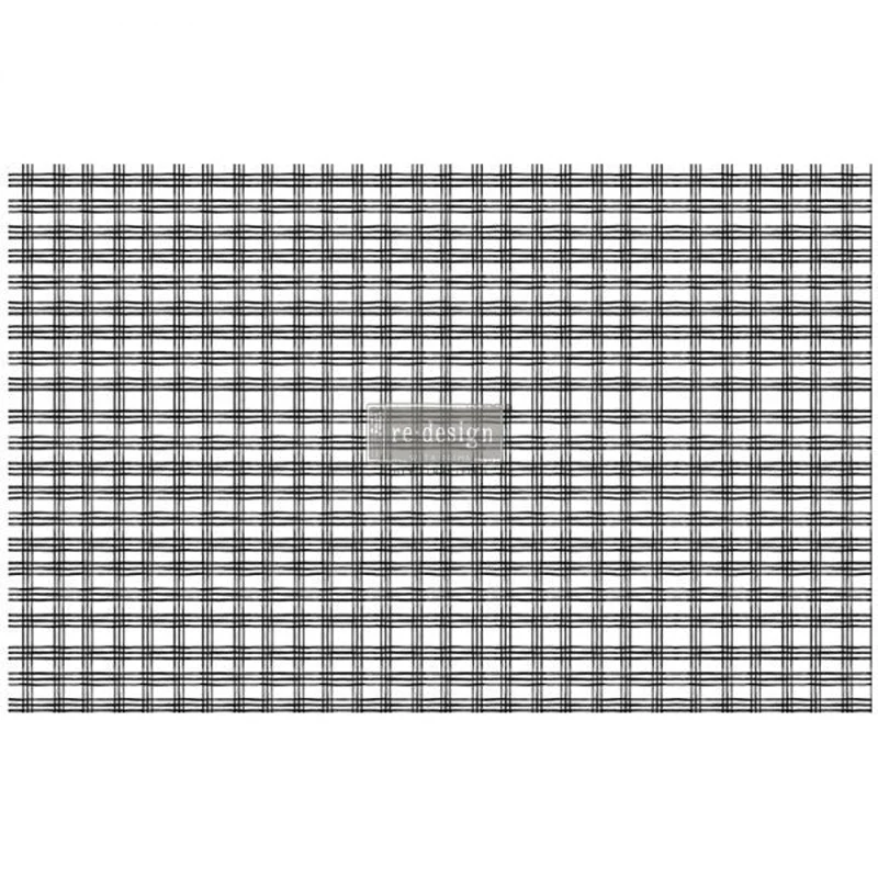 Carta da Découpage "GRID " in Tessuto 48x76cm