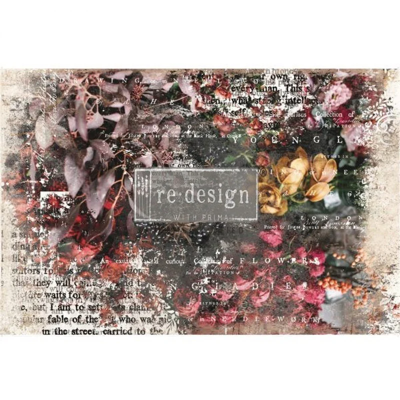 Carta da Découpage "IVA" in Tessuto 48x76cm