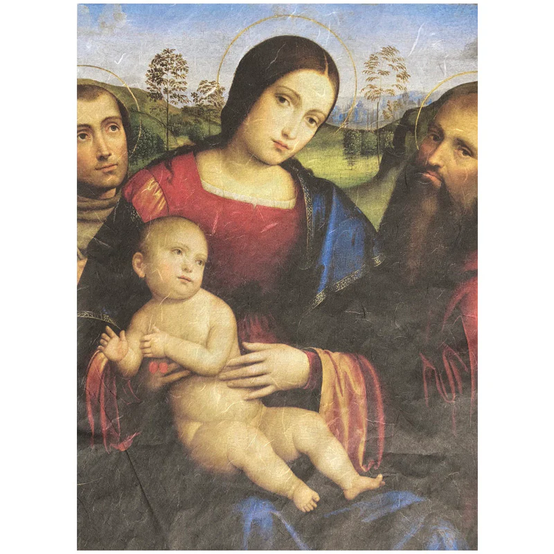 Carta da Découpage "Madonna & Child 2" in Carta di Riso Posh chalk 28,5x40cm