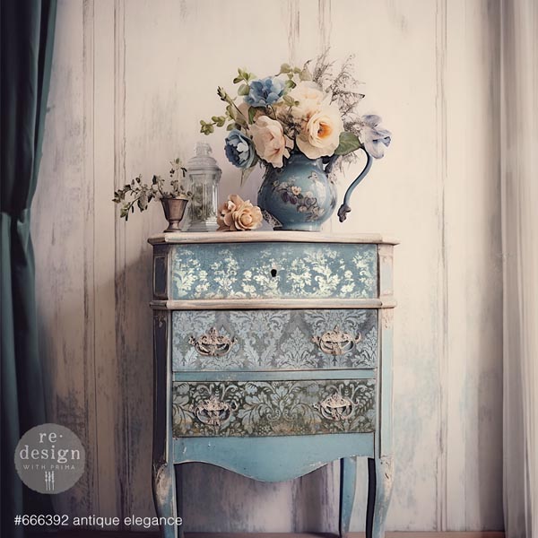 Carta da Découpage Paper Pack "ANTIQUE ELEGANCE" in Tessuto 49.53 x 76.2 cm - Image 2