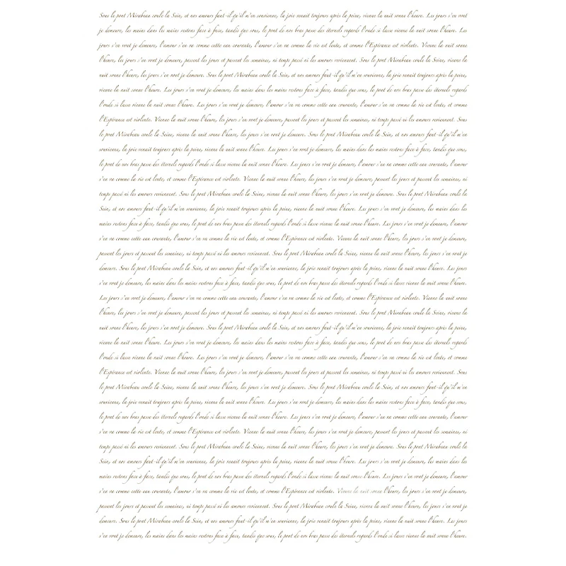 Carta da Découpage "Posh Script" in Carta di Riso Posh chalk 28,5x40cm