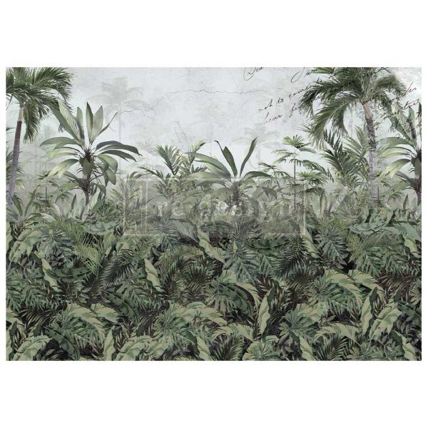 Carta da Découpage "SOMEWHERE TROPICAL" in Tessuto Formato A1