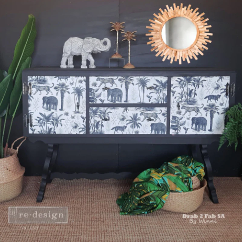 Carta da Découpage "WILD SAVANNA" in Tessuto 48x76cm - Image 4
