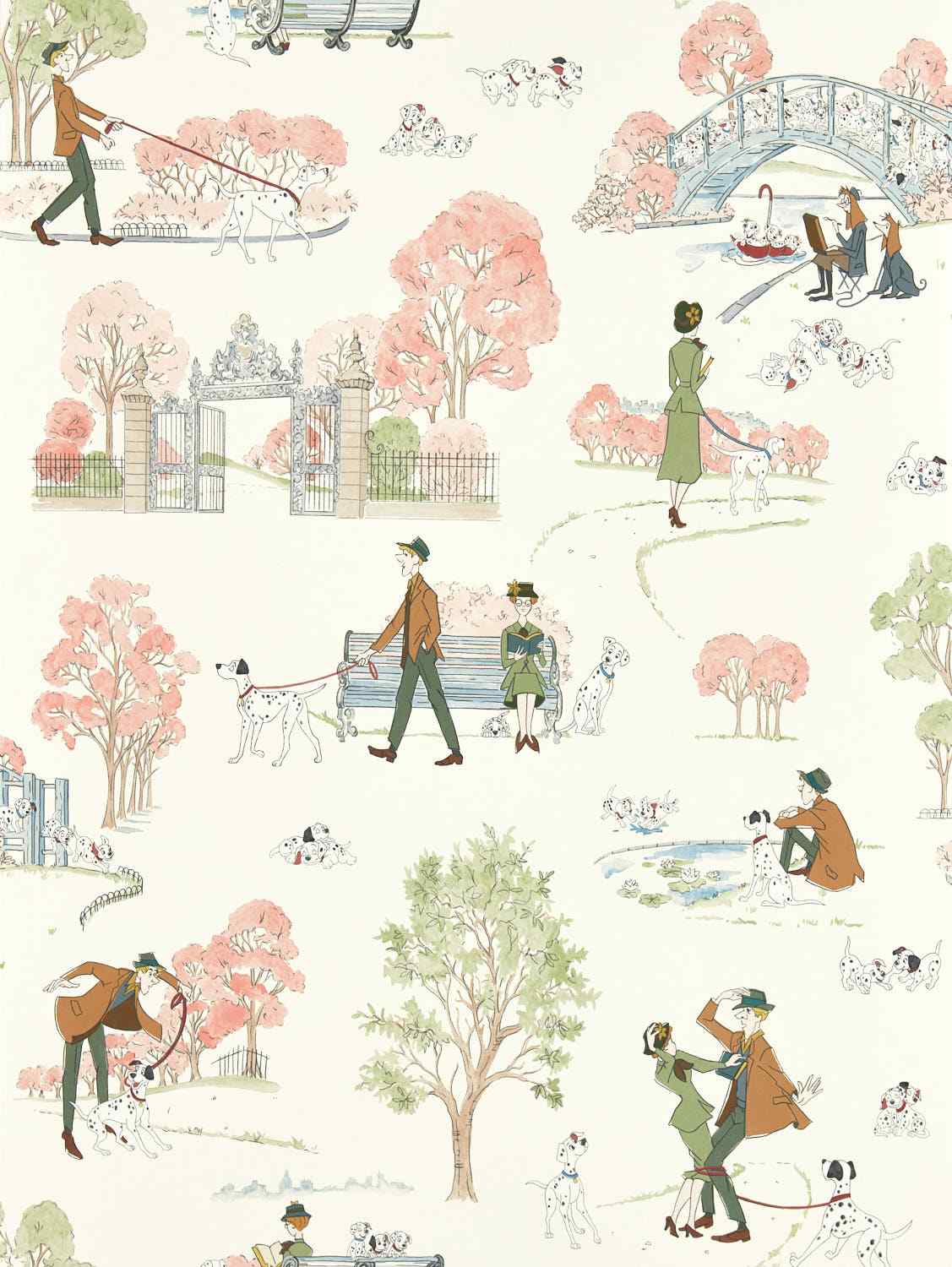 CARTA DA PARATI "101 DALMATIANS - ROSA" - Disney x HOME - Sanderson