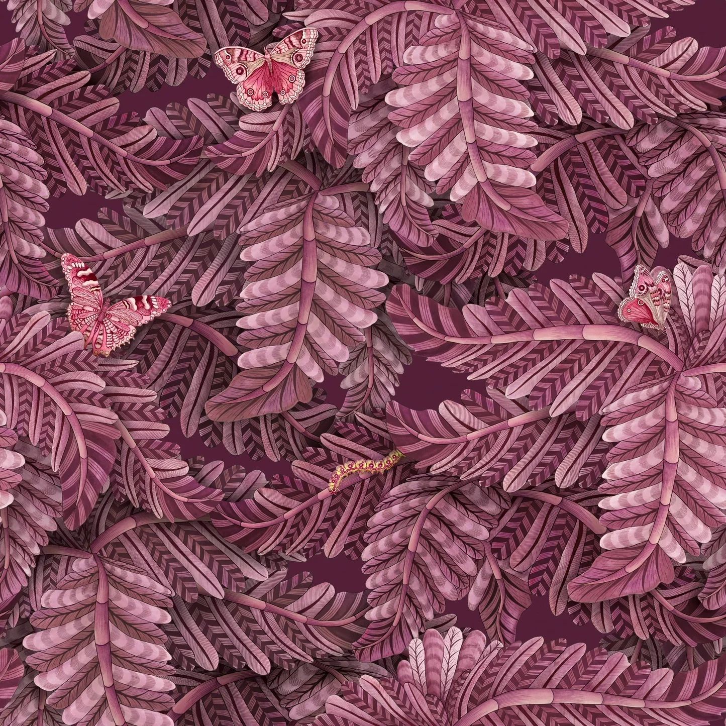 Carta da Parati “Acacia Canopy rosa" | COLE & SON ARDMORE BAOBAB