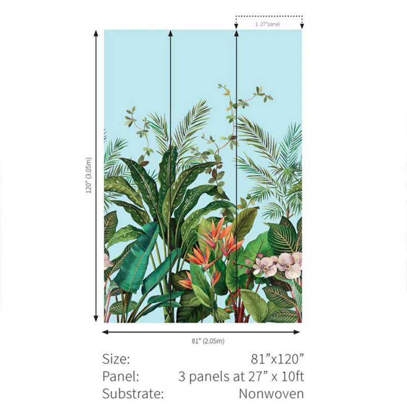 Carta da parati - "Bird of Paradise Mural - White" | WALLQUEST - DAISY BENNETT - Image 3