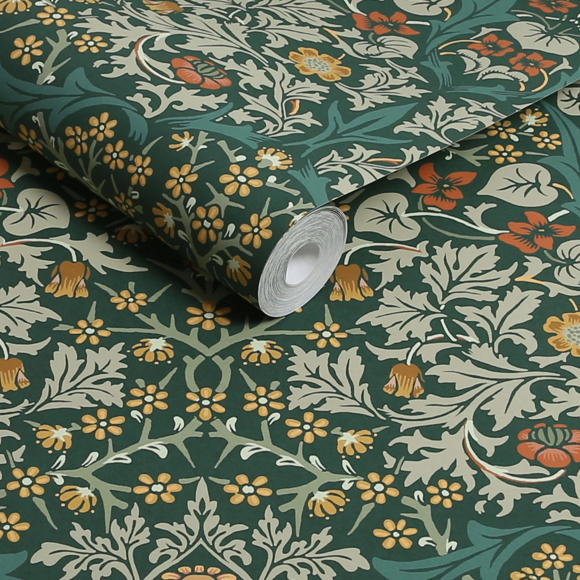 Carta da Parati "Blackthorn Deep Green" Morris at home - Image 3