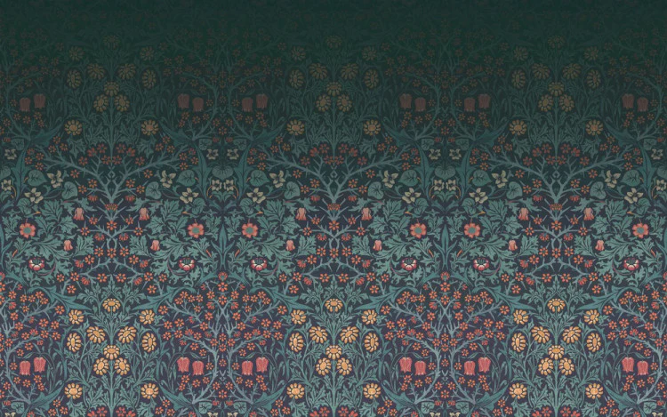 Carta da parati "Blackthorn Mural Blu" - Morris at home