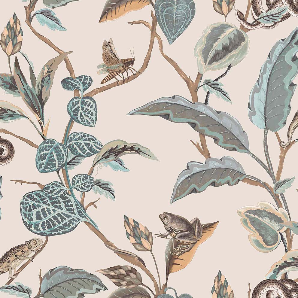 Carta da parati "BOTANY HOUSE BOTANICA BEJGE", a metraggio o rotolo