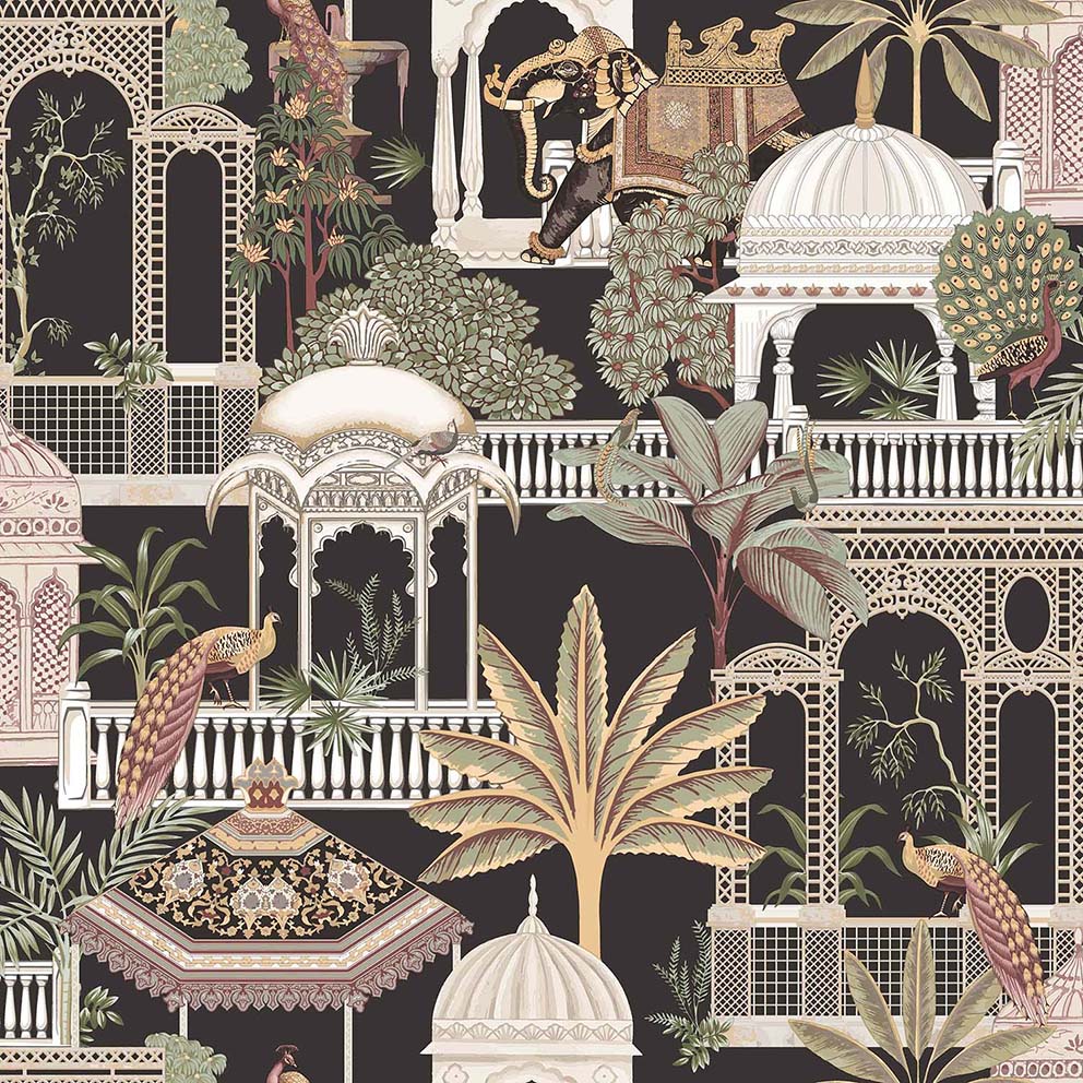 Carta da parati "BOTANY HOUSE SANCTUARY SCURO", a metraggio o rotolo