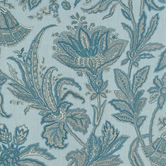 Carta da Parati “Breckenridge Azzurro” Boxwood | THIBAUT