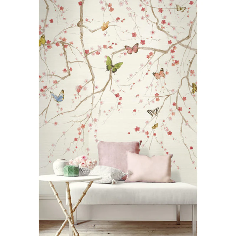 Carta da parati - "Butterfly Delight - Silver" | WALLQUEST - DAISY BENNETT - Image 2