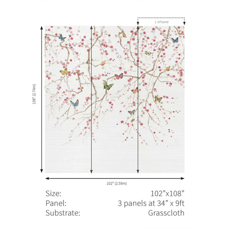 Carta da parati - "Butterfly Delight - Silver" | WALLQUEST - DAISY BENNETT - Image 3
