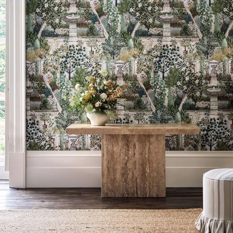 Carta da parati "Carpet Garden chiara" - Highgrove - SANDERSON - Image 2