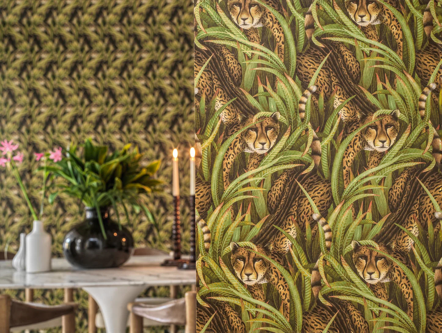 Carta da Parati “Cheetah Prowl verde" | COLE & SON ARDMORE BAOBAB - Image 3