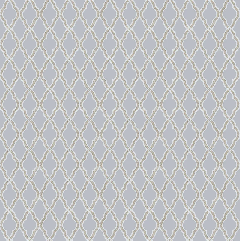 Carta da parati "Clover Grey" a metraggio o rotolo