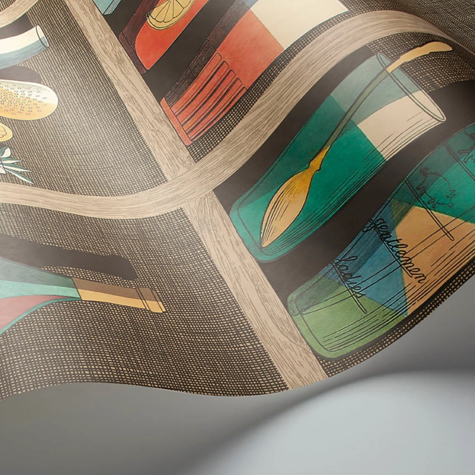 Carta da Parati "Cocktails multicolor" Fornasetti | COLE & SON - Image 2
