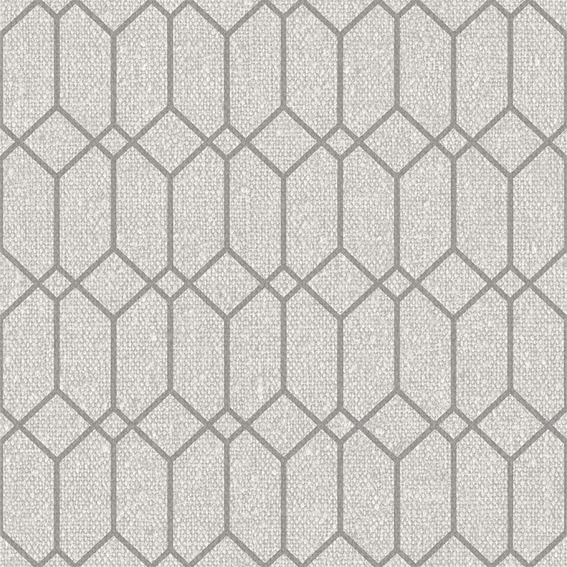 Carta da parati "Intreccio Geometrico Grigio" a metraggio o rotolo