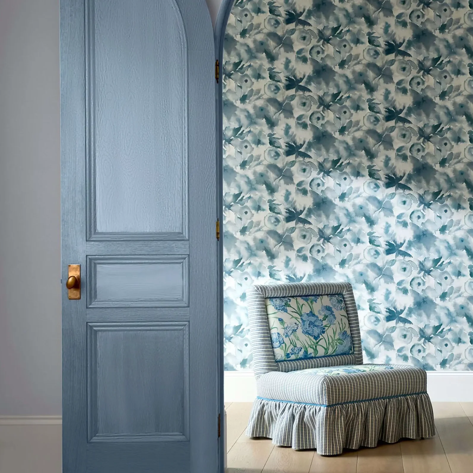 Carta da Parati “Flores Azzurra” | HARLEQUIN - Image 2