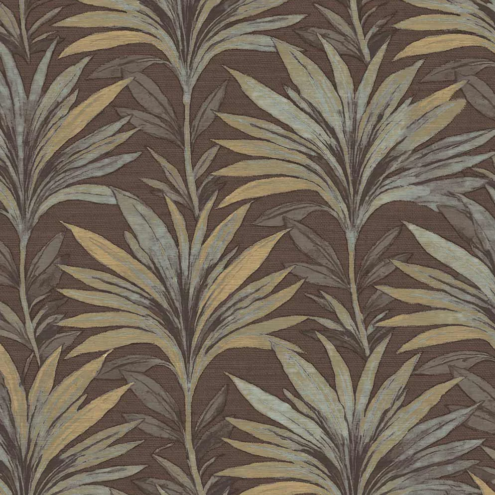 Carta da parati "Foliage Marrone", a metraggio o a rotolo