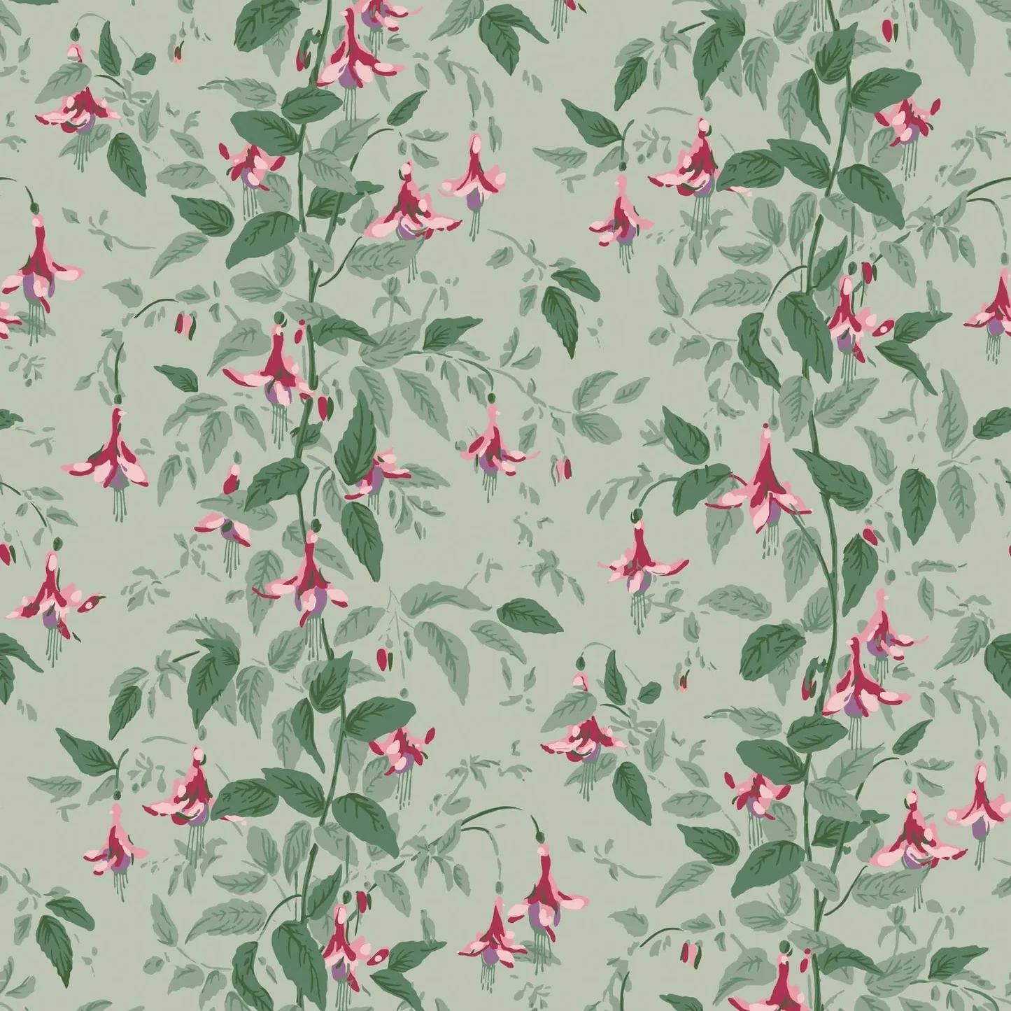 Carta da Parati “Fuchsia verde salvia" | COLE & SON CLASSICS VOL. 2
