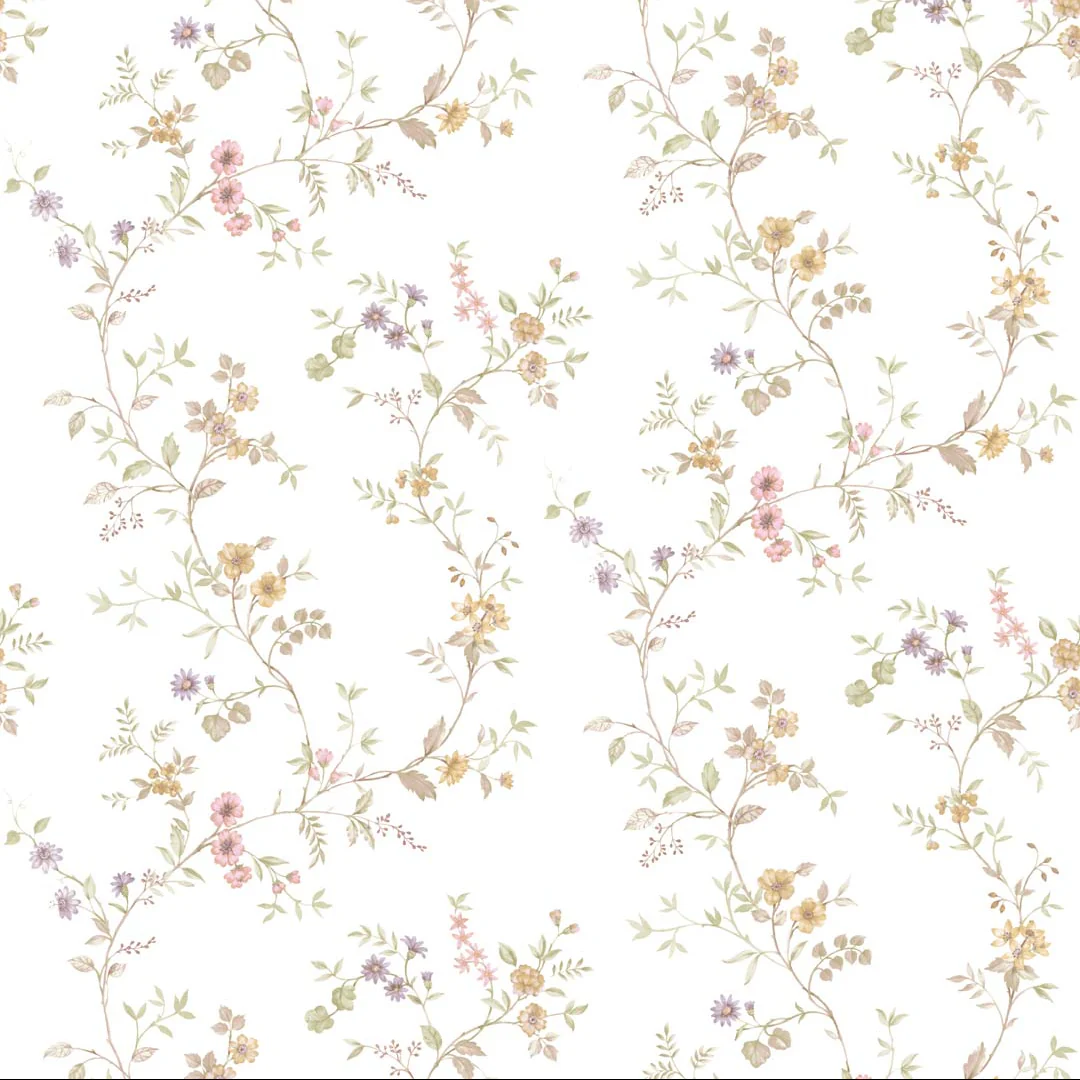 Carta da parati "Garden soft viola" a metraggio o rotolo