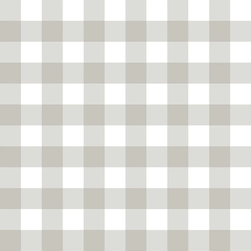 Carta da parati "Granny Pic-Nic Gray" a metraggio o rotolo