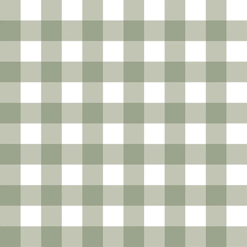Carta da parati "Granny Pic-Nic Green" a metraggio o rotolo