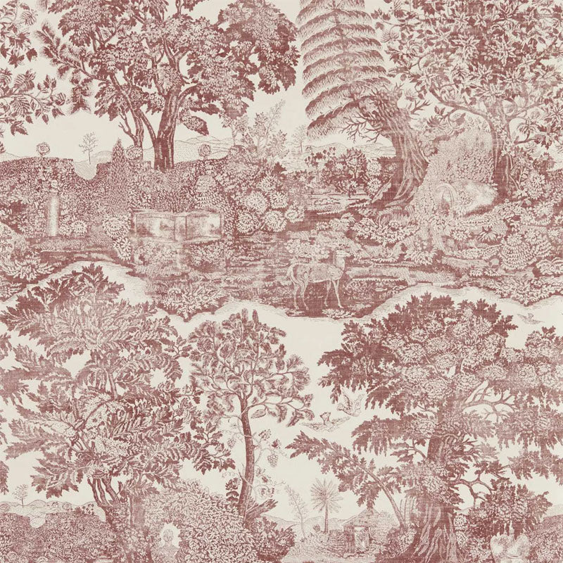 Carta da parati "Highgrove Toile Marrone" - Highgrove - SANDERSON