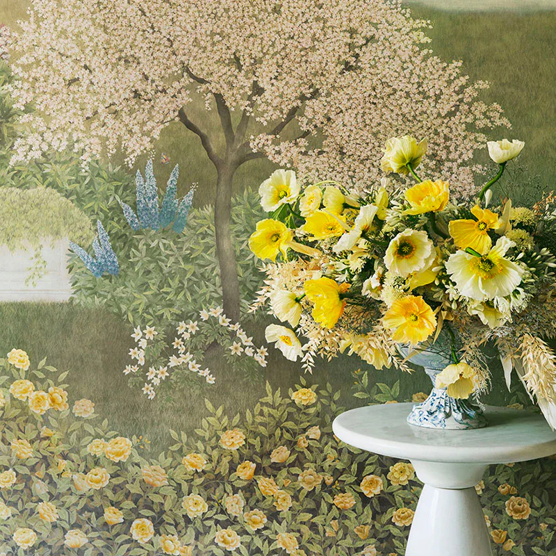 Carta da Parati "IDYLL Honey Citrine" The Garden | COLE & SON - Image 3