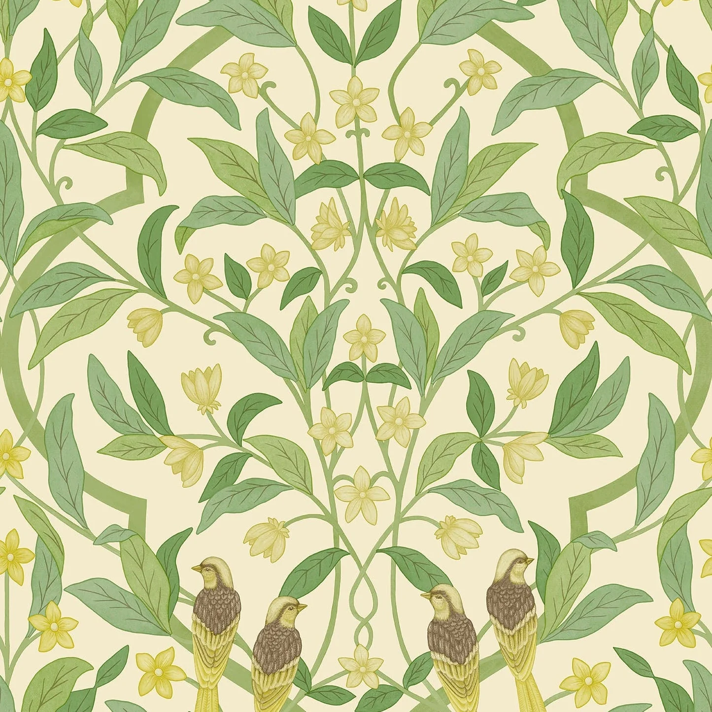 Carta da Parati “Jasmine & Serin Symphony beige” | COLE & SON