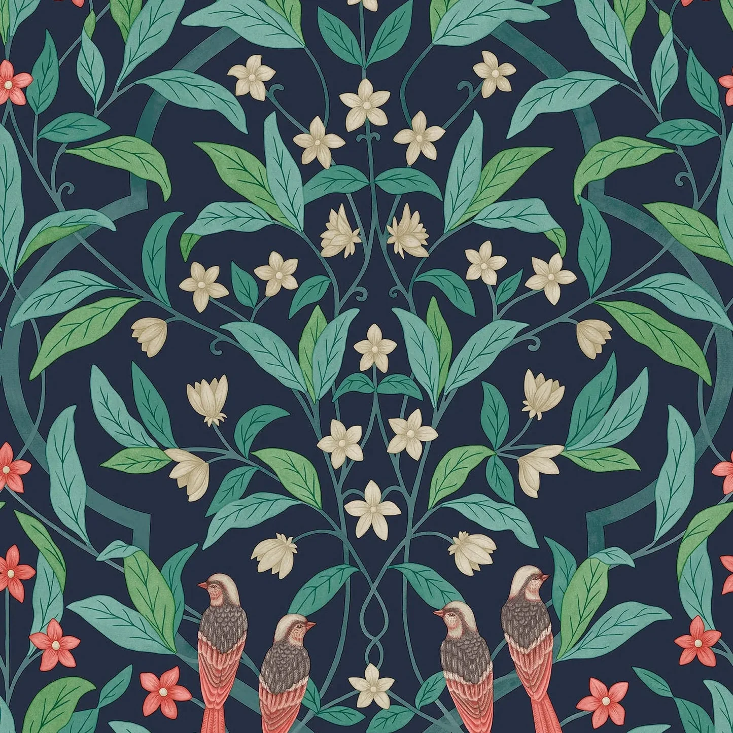 Carta da Parati “Jasmine & Serin Symphony blu” | COLE & SON