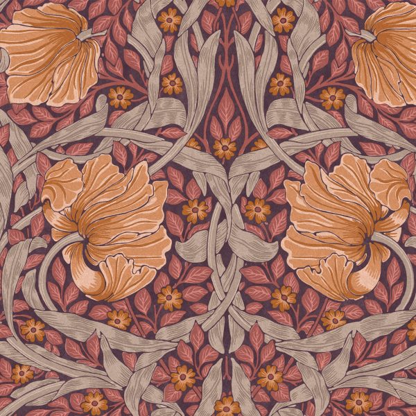 Carta da Parati "Pimpernel Plum" Morris at home