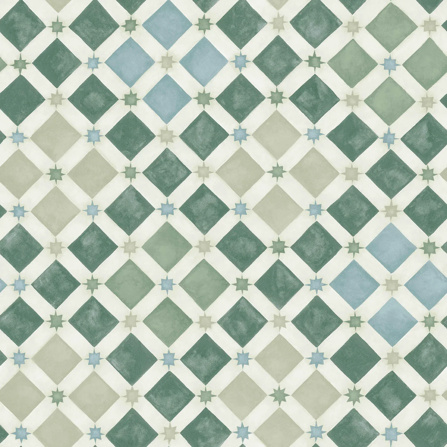 Carta da Parati "MARTYN LAWRENCE BULLARD" Zellige verde | COLE & SON