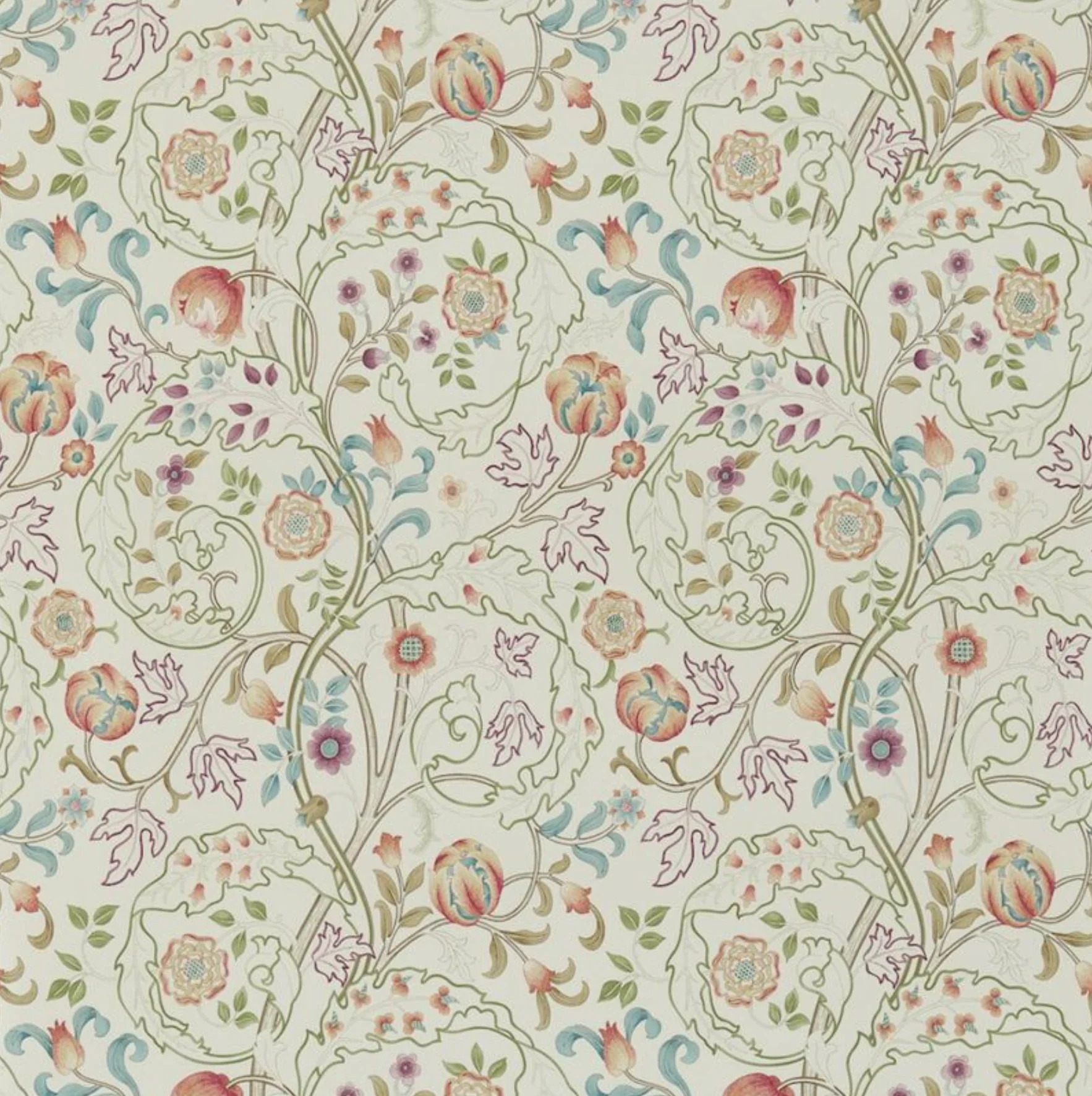 Carta da parati “Mary Isobel” beige, catalogo Morris & Friends a metraggio o rotolo