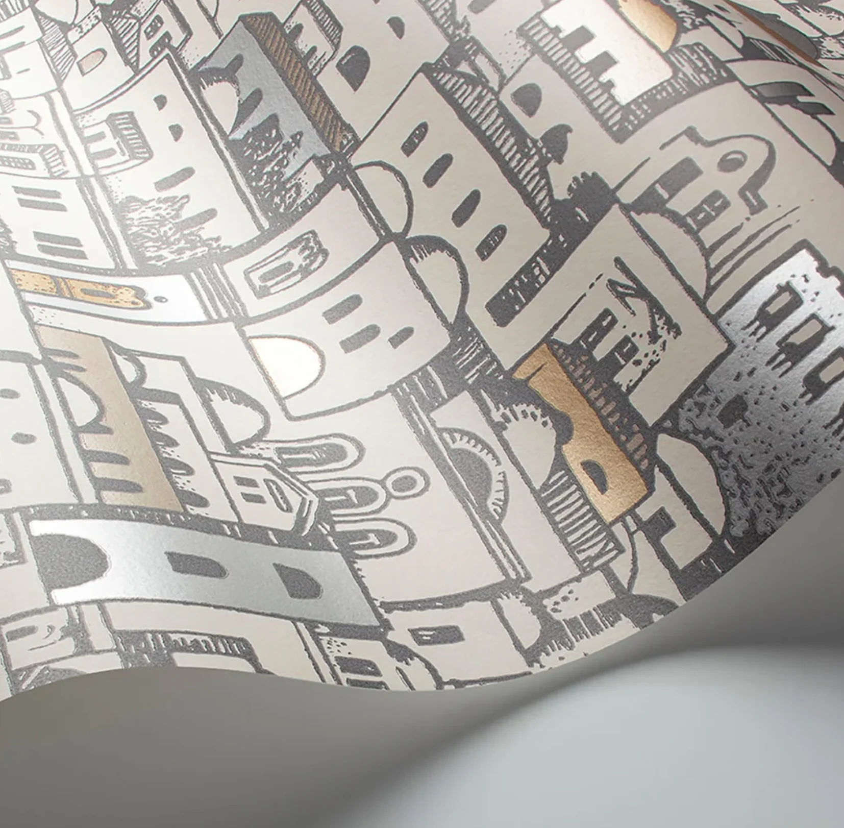 Carta da Parati "Mediterranea bianca/beige" Fornasetti | COLE & SON - Image 2