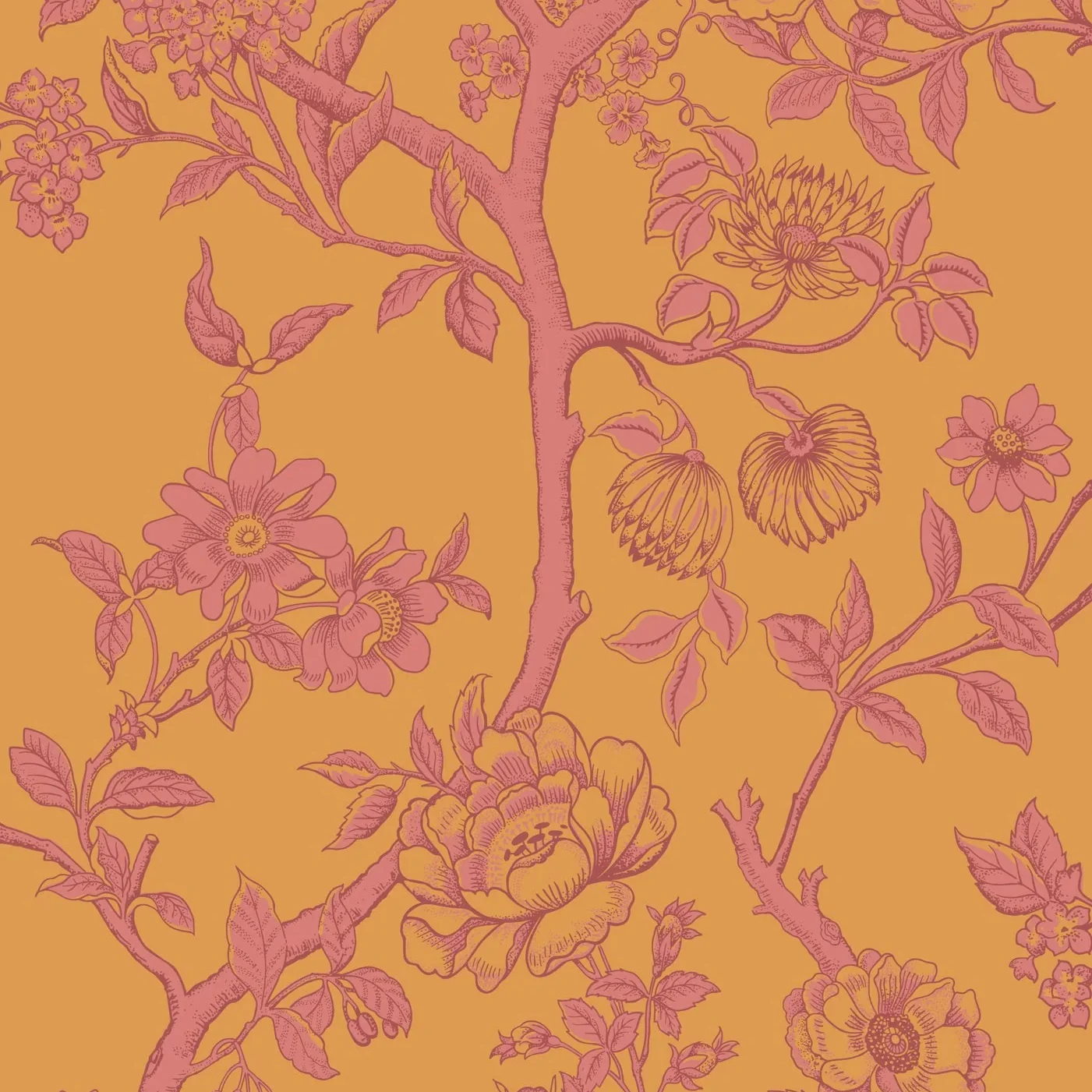 Carta da Parati “Paradise Tree arancione" | COLE & SON CLASSICS VOL. 2