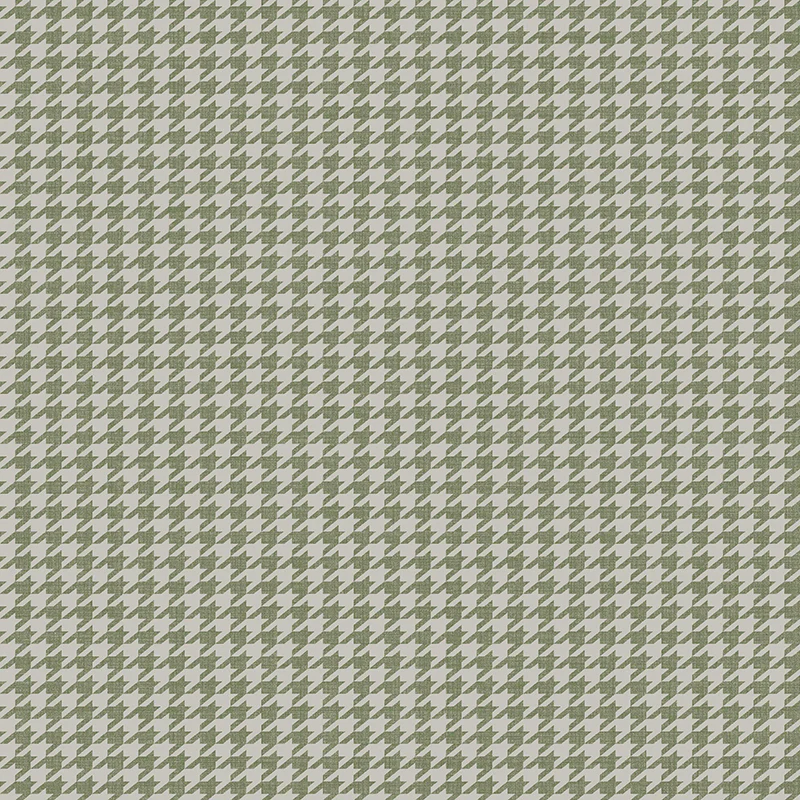 Carta da parati "Pied de Poule Verde" a metraggio o rotolo