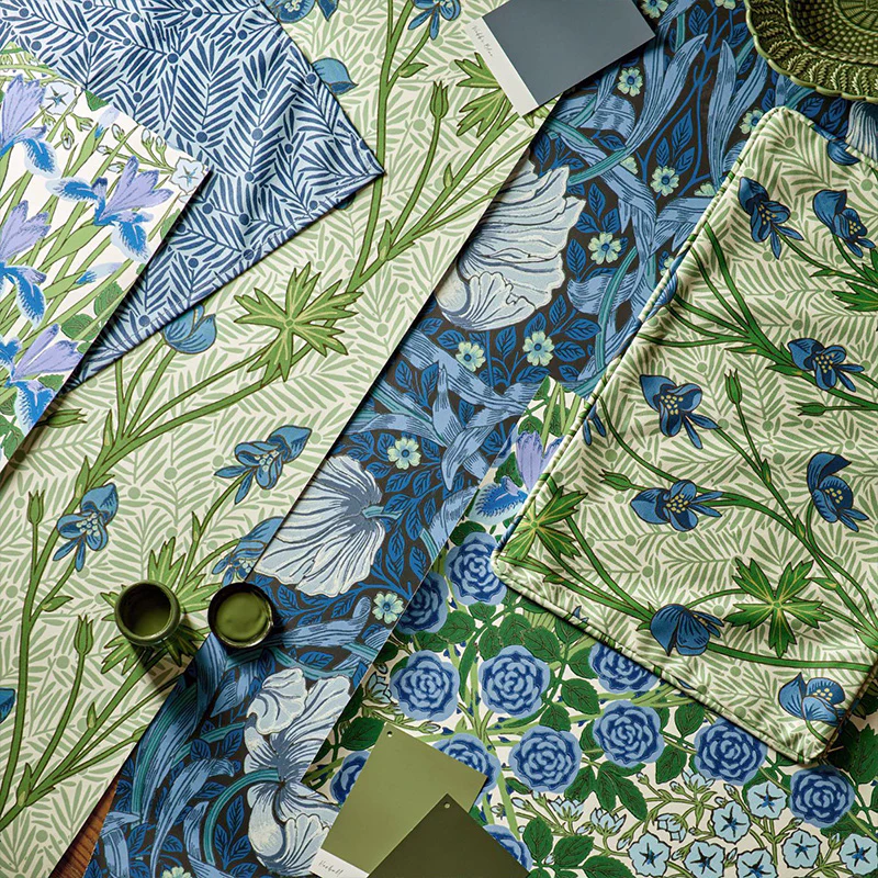 Carta da Parati "PIMPERNEL MIDNIGHT/OPAL" Morris & Co. - Sanderson - Image 2