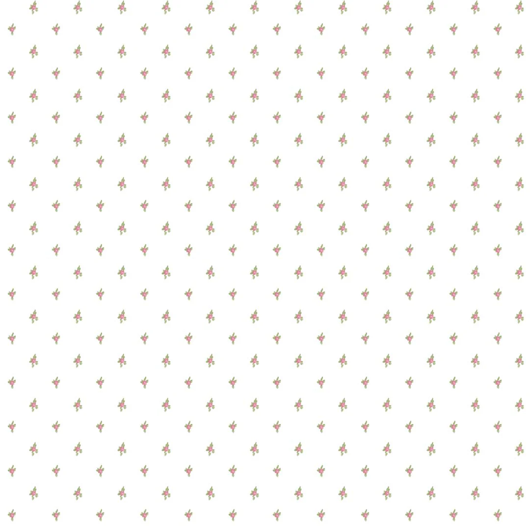 Carta da parati "Pois di fiori rosa" a metraggio o rotolo