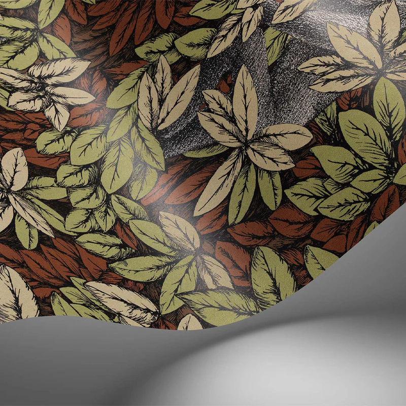 Carta da Parati "FOGLIE E SCIMMIE OLIVA" Fornasetti | COLE & SON - Image 2