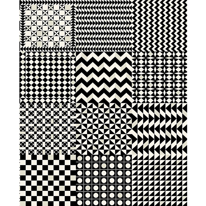 Carta da Parati "GEOMETRICO BIANCO & NERO" Fornasetti | COLE & SON