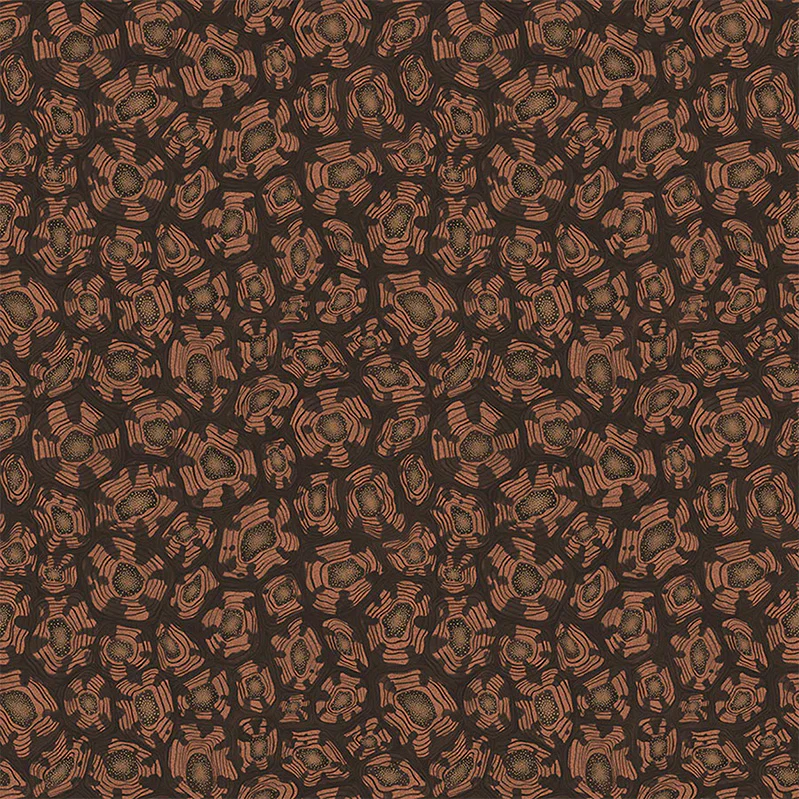 Carta da Parati "SAVANNA SHELL BORDEAUX" Jabula-Ardmore | COLE & SON
